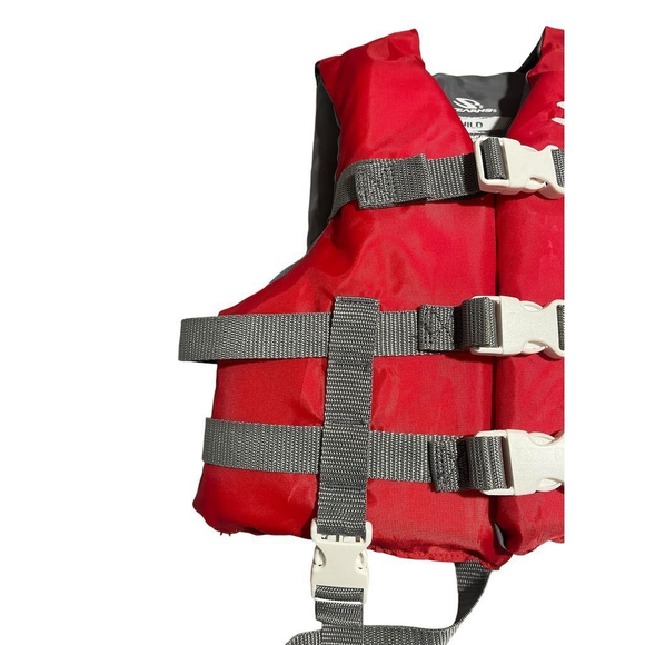 Stearns Child Life Jacket Vest Red 30-50 lbs Classic Series Coast Guard Approved - Picture 2 of 8